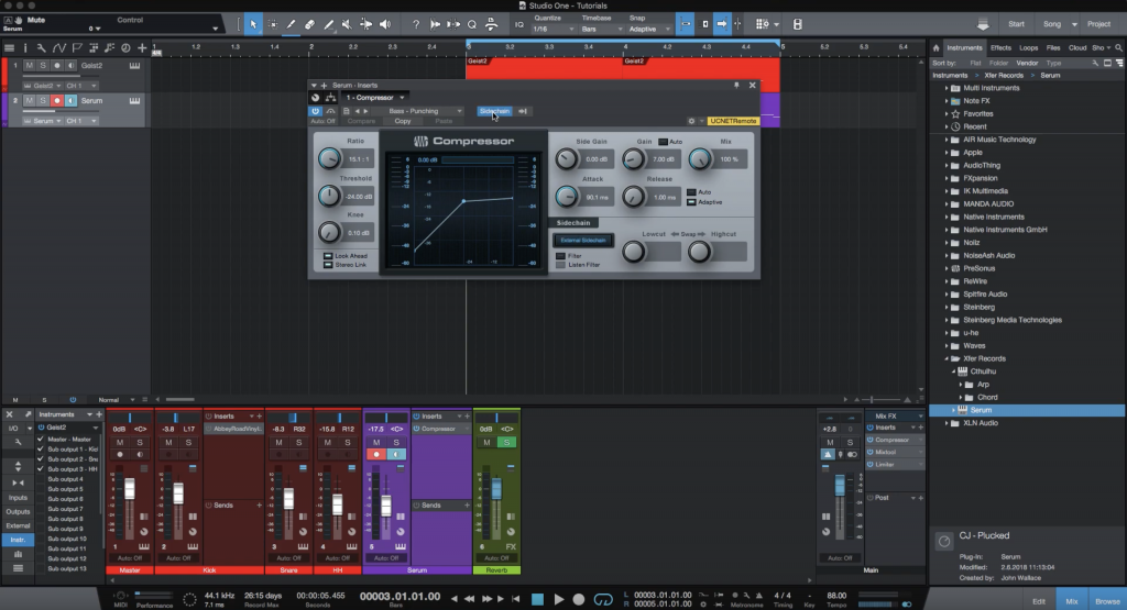 Studio-One-Sidechain-Compression